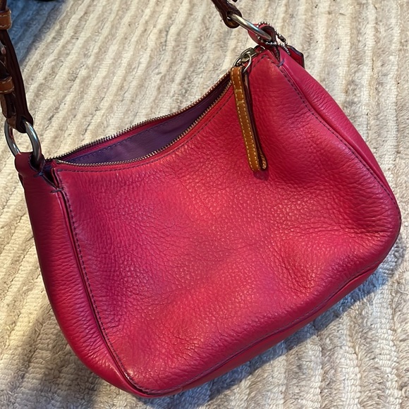 Coach Pink Leather Shoulder Bag - Picture 10 of 10